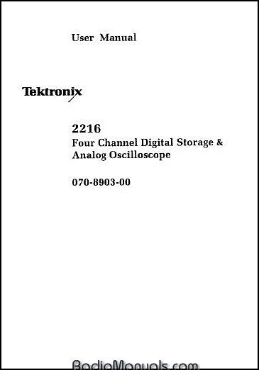 Tektronix 221 Service Manual